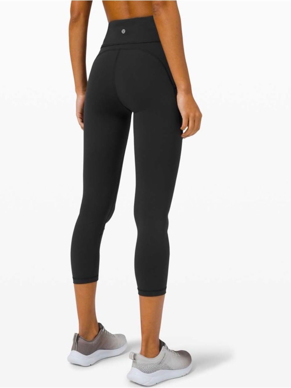 Lululemon Invigorate High Rise Crop 23” Leggings Black Everlux Size 6
